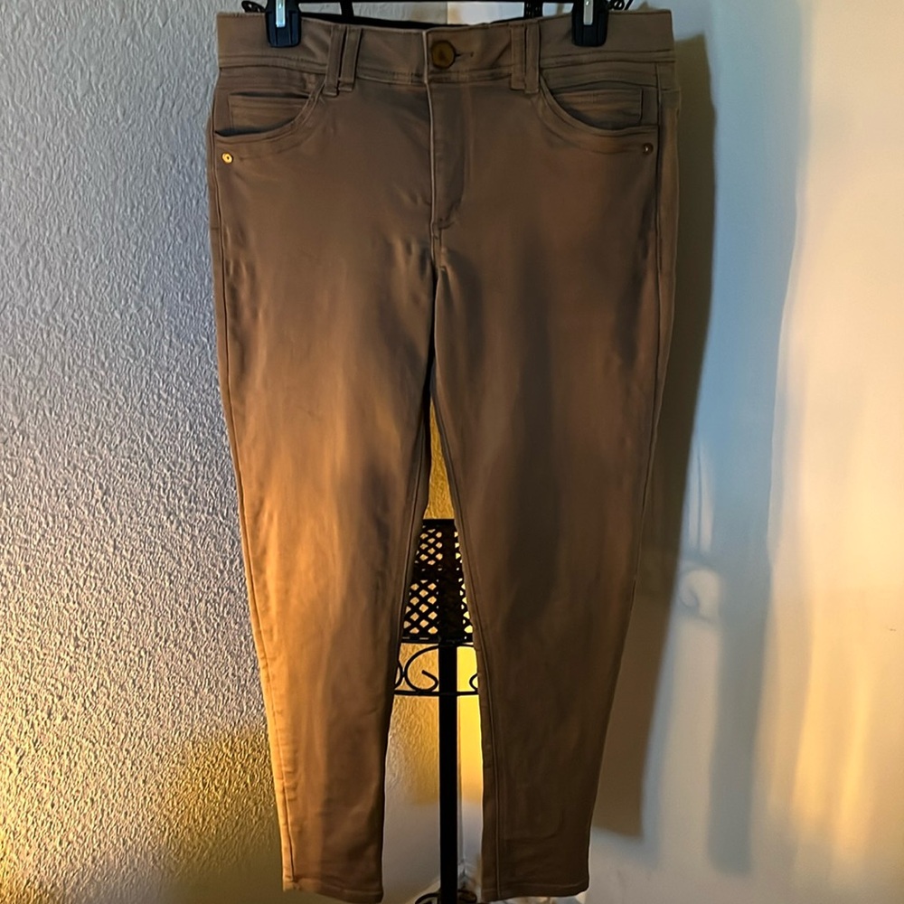 Democrocy-Ab Technology-Ankle Length Jeans-Tan-Size-8